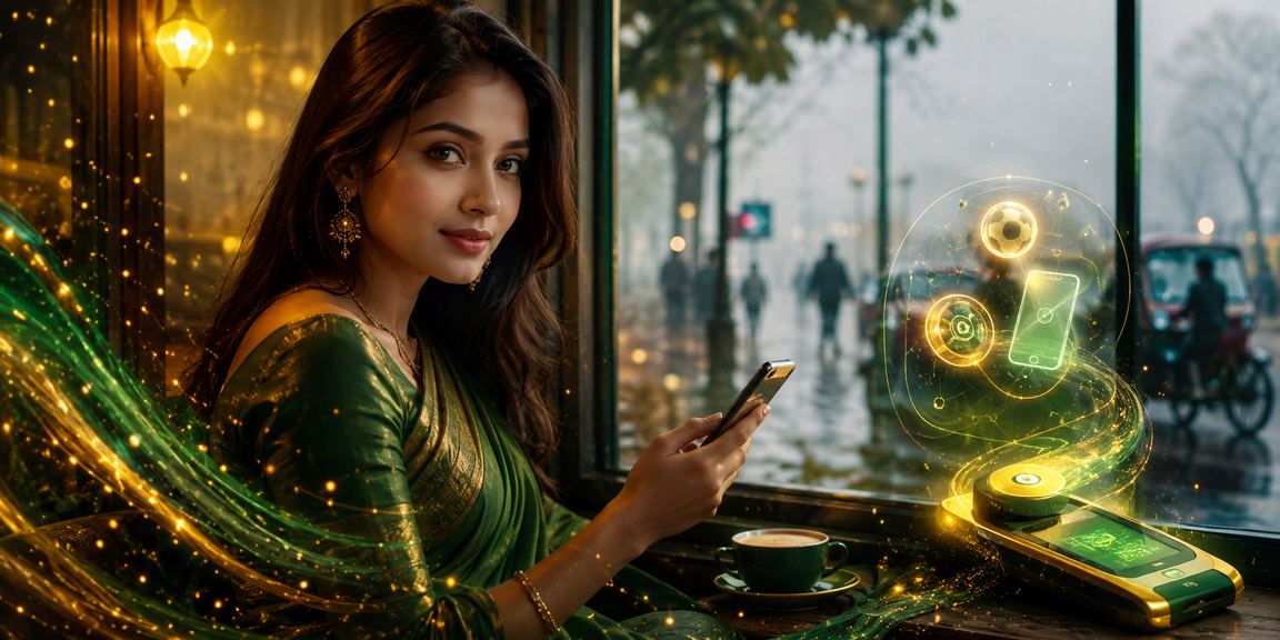 রংপুরে শাড়ি পরিহিত নারী মোবাইলে পেমেন্ট করে নতুন গেম খেলছেন