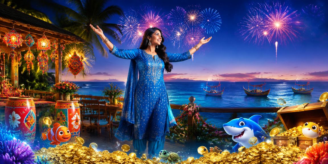 সেন্ট মার্টিনে সালোয়ার কামিজ পরিহিত নারী মোবাইলে বেটিং করছেন