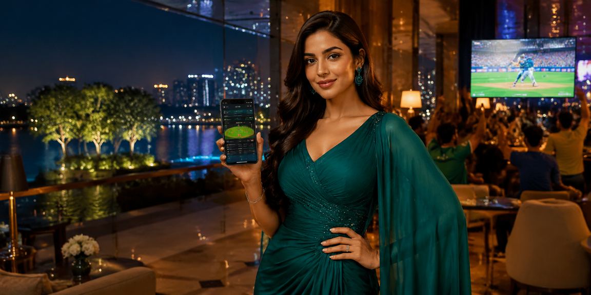 সিলেটে বাংলাদেশি মডেলের পাশে ক্রিকেট বেটিং স্ক্রিন দৃশ্য
